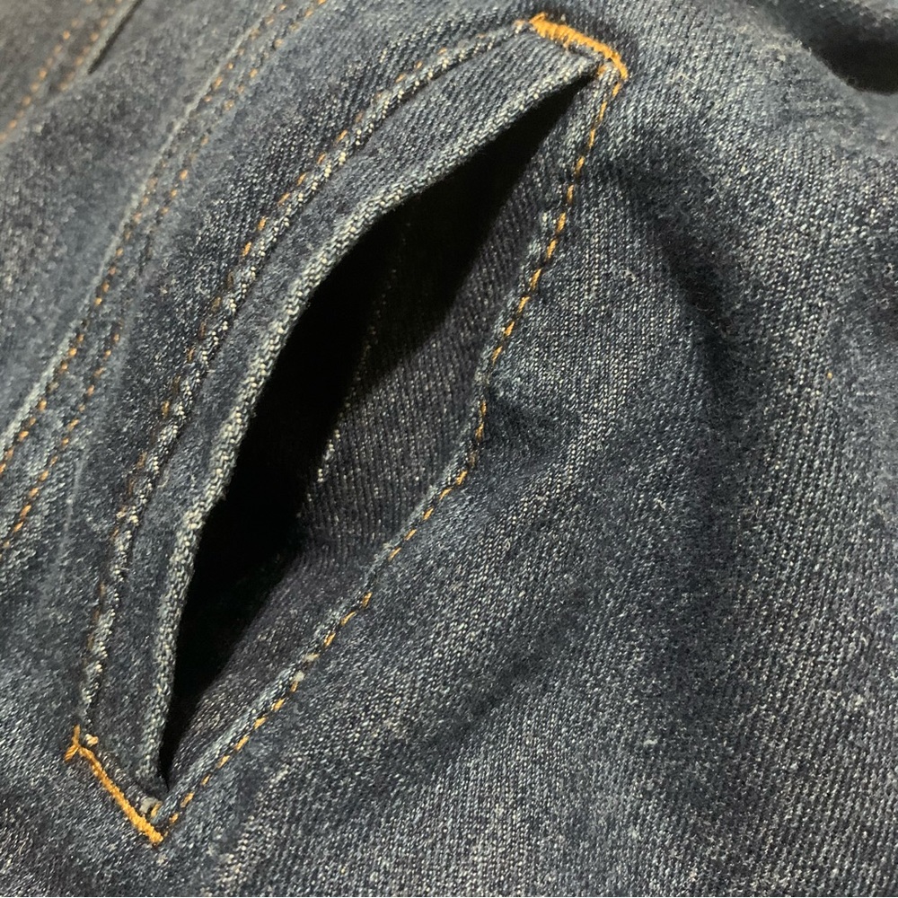 Button Up Denim Jacket with Pockets - Picture 9 of 12